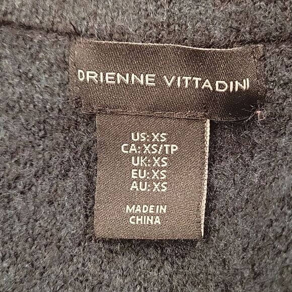 ADRIENNE VITTADINI  KNITTED WOOL BLEND FUNNEL NECK CARDI COAT - Picture 4 of 6